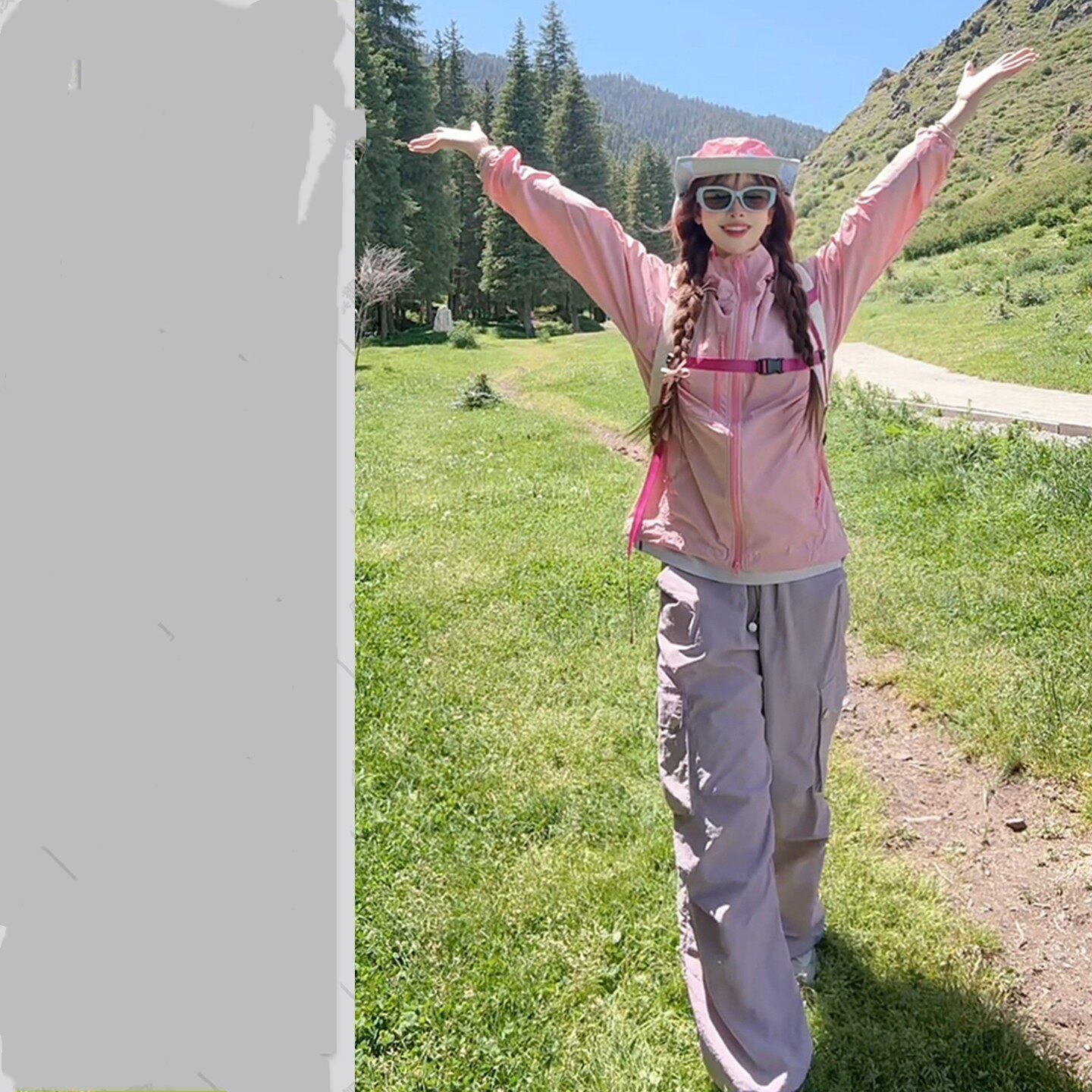 多巴胺樱花粉色凉感防晒衣女生夏季轻盈户外风穿搭防晒服