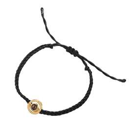 100种语言我爱你铜镀圆形投影手链时尚小清新简约手绳图片定 制