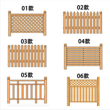 室外庭院围墙木栅栏围栏户外园艺护栏篱笆木头装饰