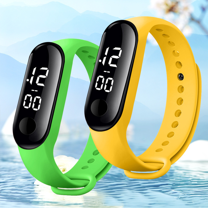 【M3】In Stock LED Electronic Bracelet Watch, Fashionable Touchscreen Outdoor Sports Waterproof Children's Electronic Watch