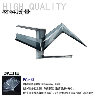 Suitable for Yamaha 24L SH368G leg wind guards, knee guards, side wind deflectors, modification accessories (Motorcycle front windshield) - smoke-gray