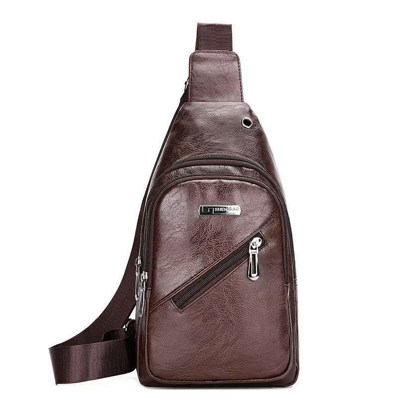 2025 nuevo estilo coreano simple bolso de pecho de hombre de bolso de hombro impermeable de moda casual mochila de viaje universal