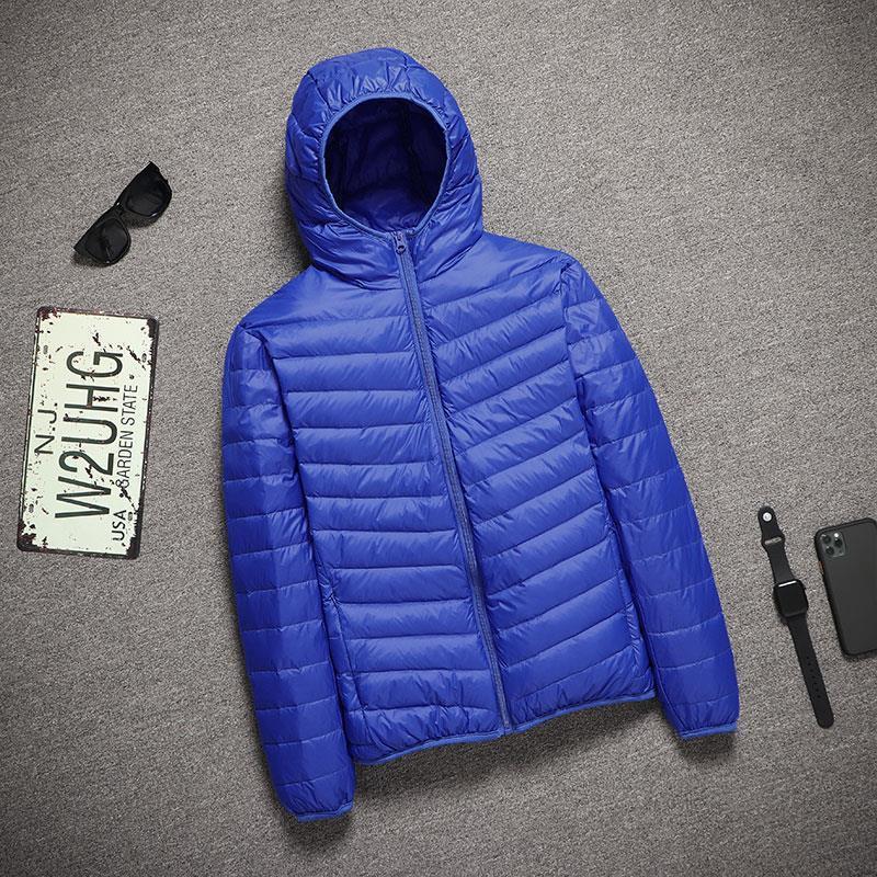 Anti-temporada clara ropa de algodón ligera plumón hombre tamaño ultra delgada ropa de algodón ligera abrigo corto a prueba de frío