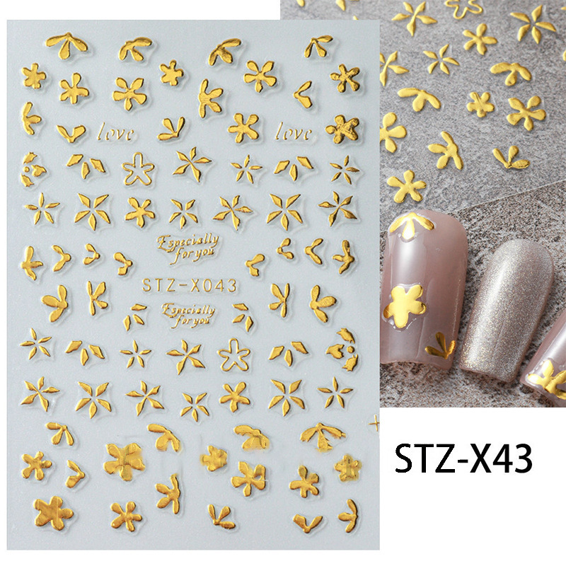 10g Weight Nail Sticker Nail Supplies 1 Set Quantity Stickers Material Starry Sky, Flower, Butterfly Pattern Retro, French Style, Simple Style Style Retro French Style Simple Style Starry Sky Flower Butterfly Stickers Nail Sticker 1 Set 12