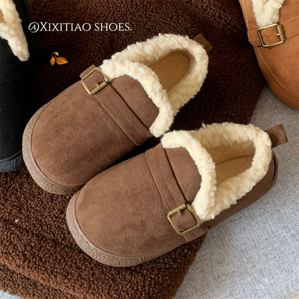 Демисезонная утепляющая обувь для дома, корейские стиль slippers, корейский стиль