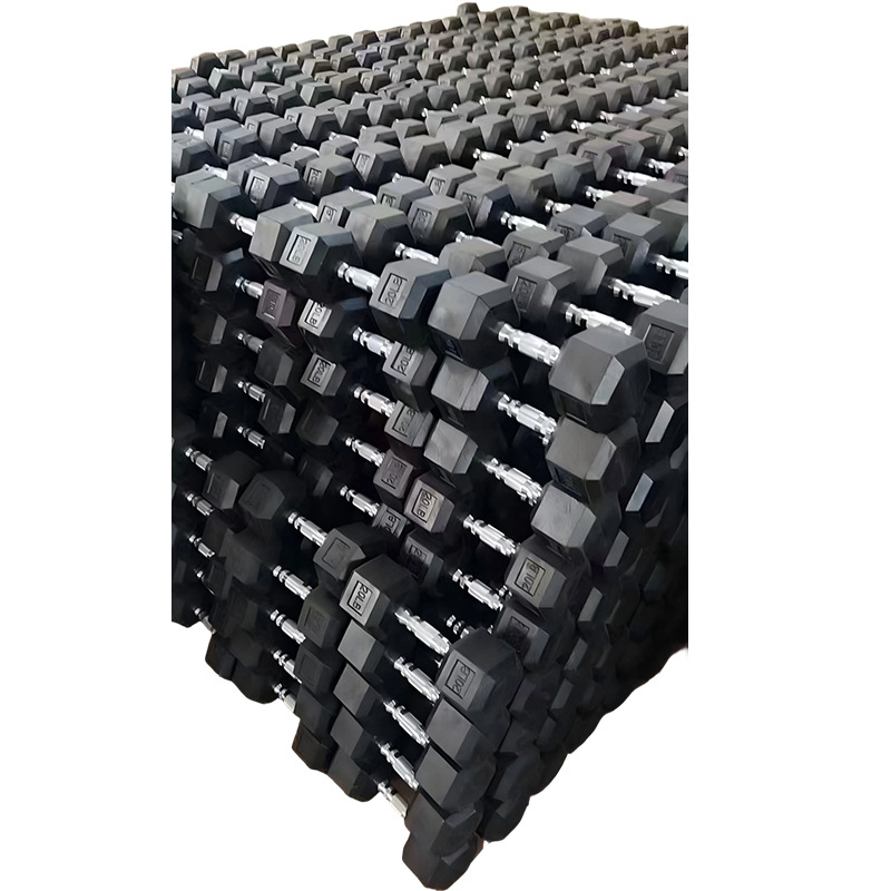 Hexagonal cubierta de peso gimnasio de peso doméstico en forma de peso pesas negras fijas pequeñas fuerzas deportivas de peso pesas hexagonales