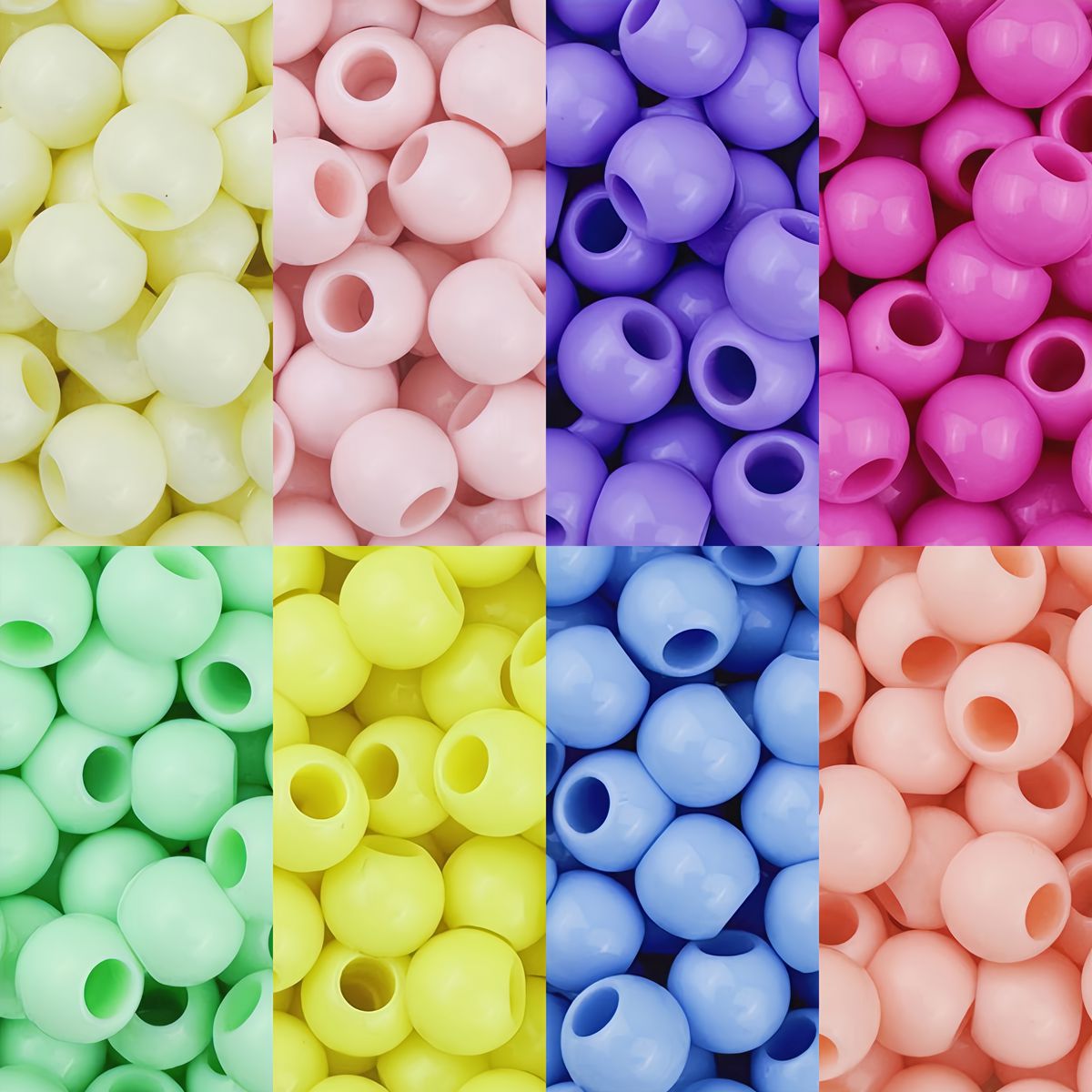 10/12/14mm acrylic solid color large hole beads beads beaded handmade material bracelet DIY jewelry accessories