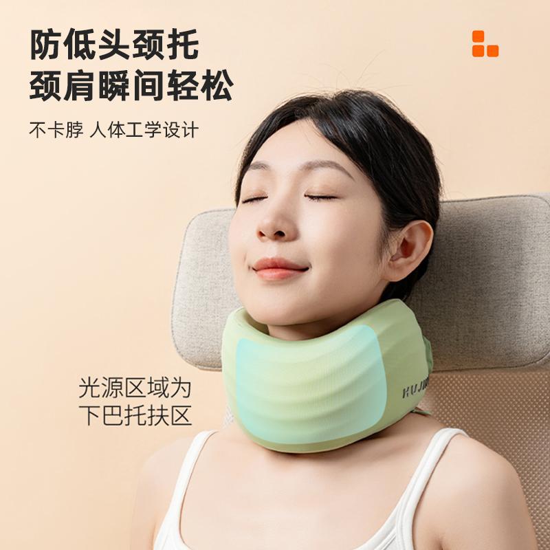 Procesamiento de almohadas en forma de U personalizadas, almohadas para el cuello de viaje, almohadas para el cuello de alta velocidad, almohadas para el cuello, almohadas para la columna cervical, almohadas portátiles de memoria de algodón en forma de U