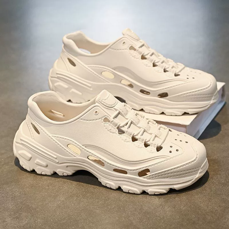 Летние мужские сандалии, ленивые тапочки без шнуровки, легкая мужская обувь с мягкой подошвой и защитой от ударов, повседневная обувь, которую можно носить на работе и за рулем.