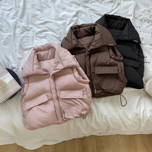 跨境儿童新款羽绒棉马甲中大童男女童坎肩秋冬季加厚外套外贸批发