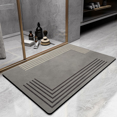 Diatomaceous Earth Bathroom Mat, Non-Slip Entry Mat, Shower Room Foot Mat, Sanitary Entrance Mat, Quick-Drying Absorbent Pad, Toilet Door Mat