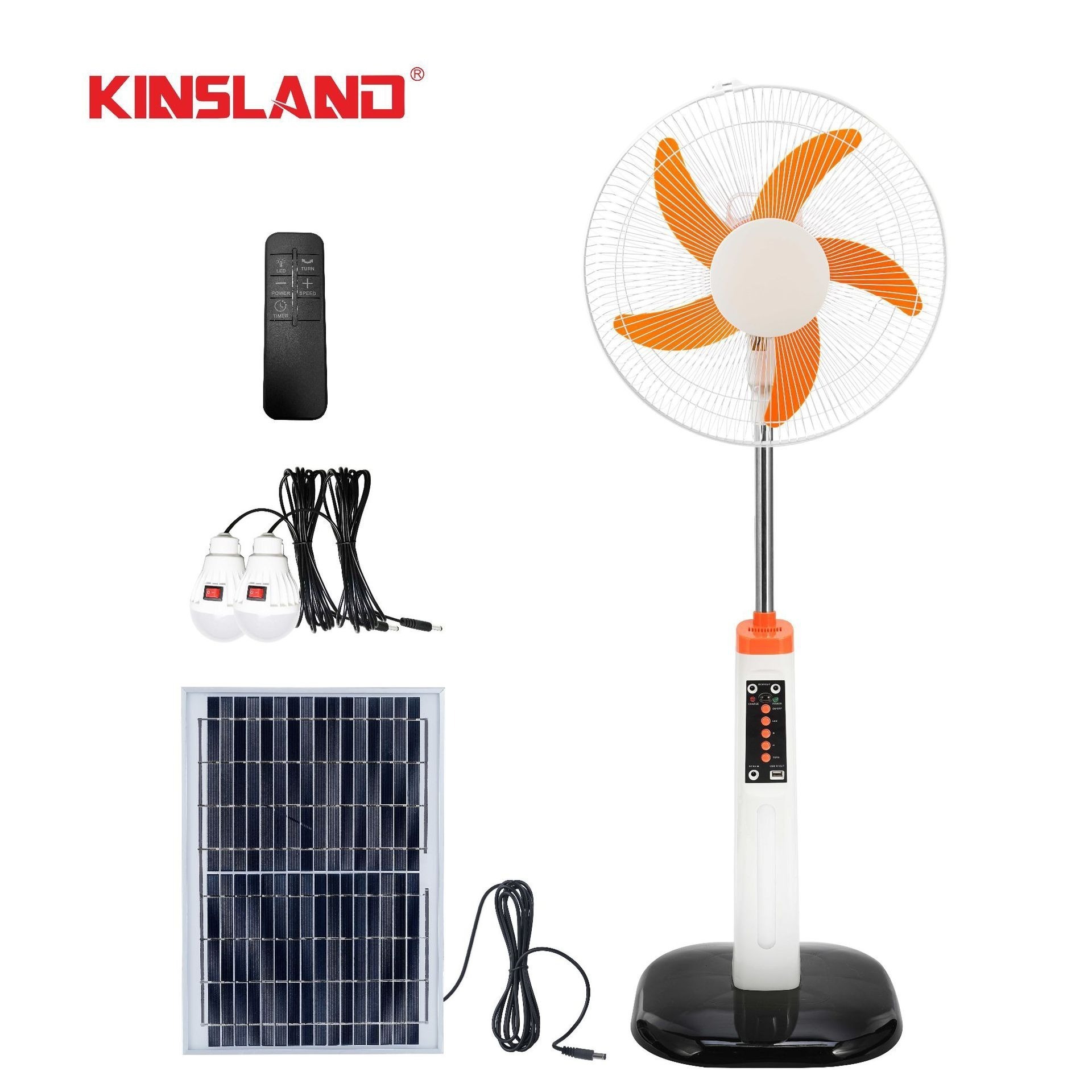 16 pulgadas nuevo motor sin escobillas ventilador de carga solar ventilador de piso sudeste asiático venta caliente para una sola máquina de apagón