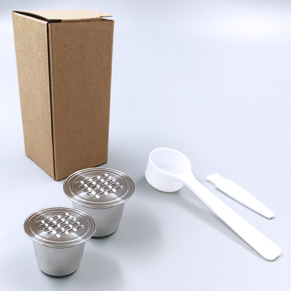 Filtro de café de acero inoxidable reutilizable máquina de café cápsula agujero cuadrado Cápsula de café fabricante