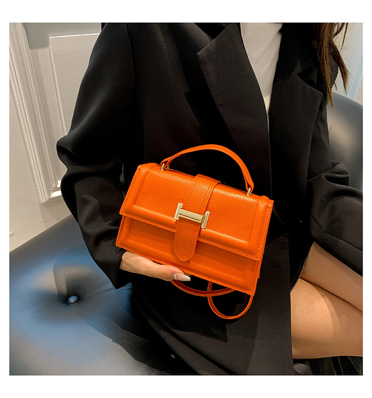Small square bag women's bag 2024 new high-end bag crossbody bag decorative bag Hong Kong belt shoulder handbag_voghion.com