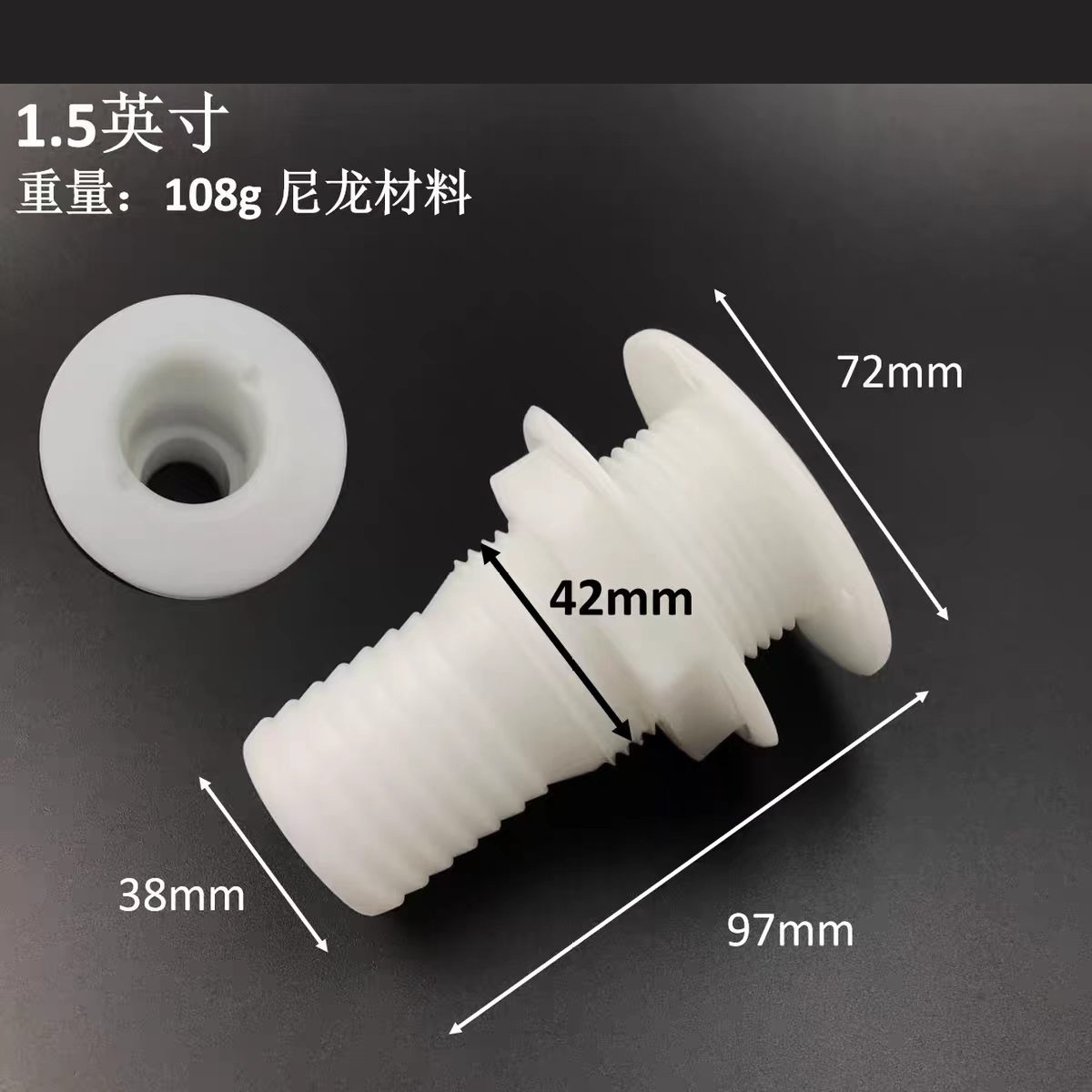 Water Outlet, Drain Outlet, Return Water Outlet, Mirror-Finished Stainless Steel Anti-Leakage Check Valve, Rv, Yacht, and Ship Parts