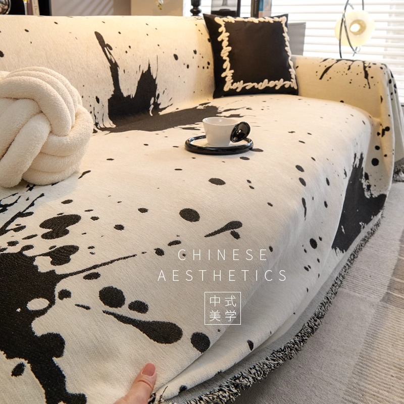 Cuatro estaciones de toallas de sofá general de Chenille 2025 nuevo lujo ligero de alto nivel sensación recta cojín antideslizante cubierta