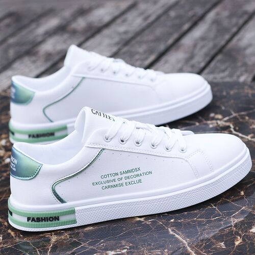 Men's Fashion White Sneakers, Spring New Trend Shoes, Versatile Soft Sole, Korean Style Breathable Sports Casual Shoes