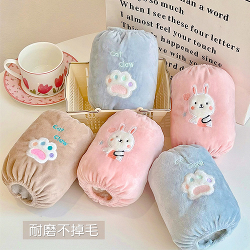 Children's sleeves mid-length winter anti-fouling and stain-resistant cute girls' down jacket sleeves for boys and girls baby sleeves