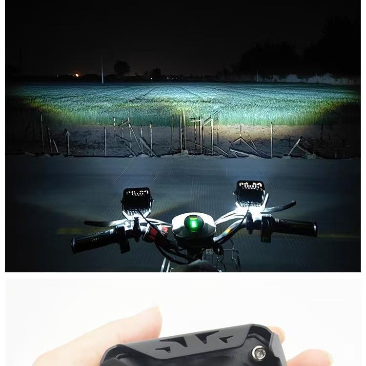 Electric Motorcycle Super Bright Led Headlight 12V Strong Light Spotlight Suitable for Battery-Powered Tricycles and Road Lighting