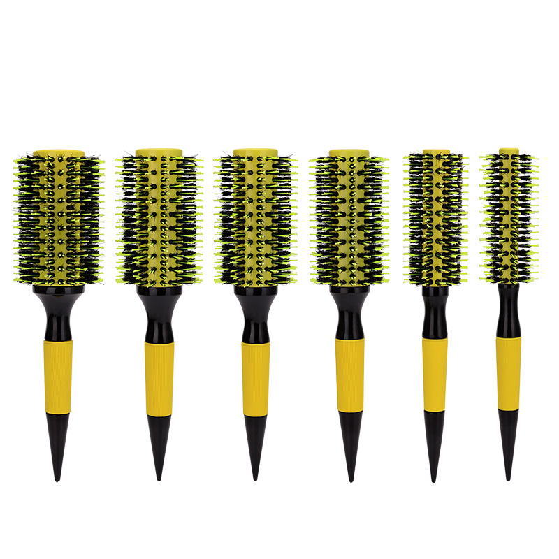 Comercio exterior caliente-Venta de cerdas tubo de aluminio rodillo peine rizador de pelo peine rodillo redondo peine peluquería peine especial para el cabello peine