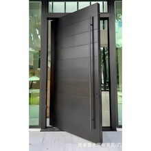 跨境出口厂家批发转轴门中轴门入户门铁艺玻璃门进户门密码