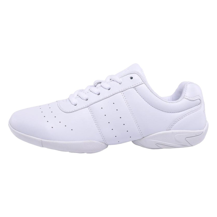 Yingrui White Competitive Aerobics Shoes Women's Dance Shoes Soft Sole Non-Slip Cheerleading Shoes Children's Training Shoes 610