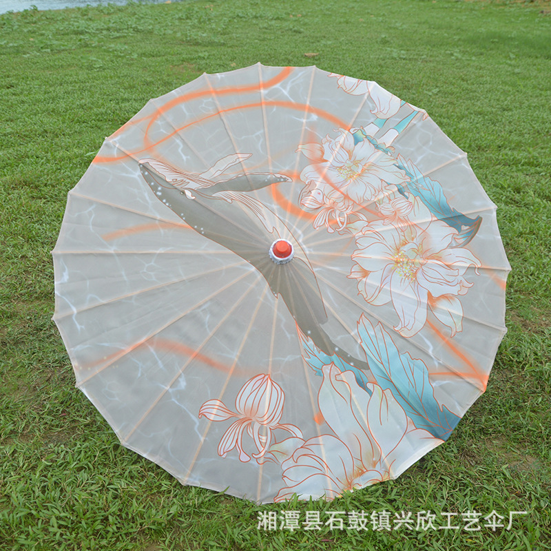 Paraguas de papel engrasado impermeable paraguas artesanal para niños paraguas decorativo antiguo accesorios de fotografía al aire libre impresión paraguas de baile al por mayor