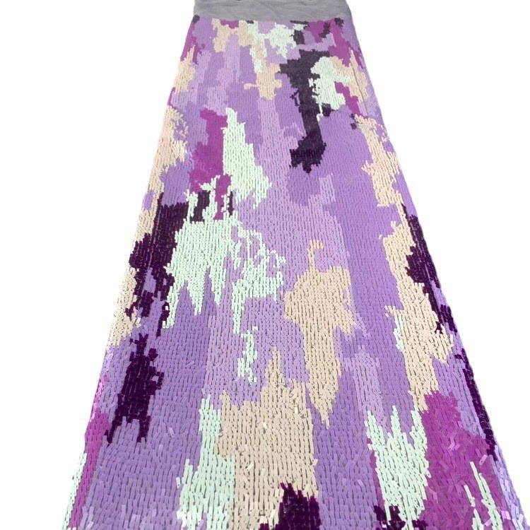 Fabricantes de telas de camuflaje geométricas industria pesada telas de sequilla vestido diario de moda espectáculo de ropa de banquete telas image 6