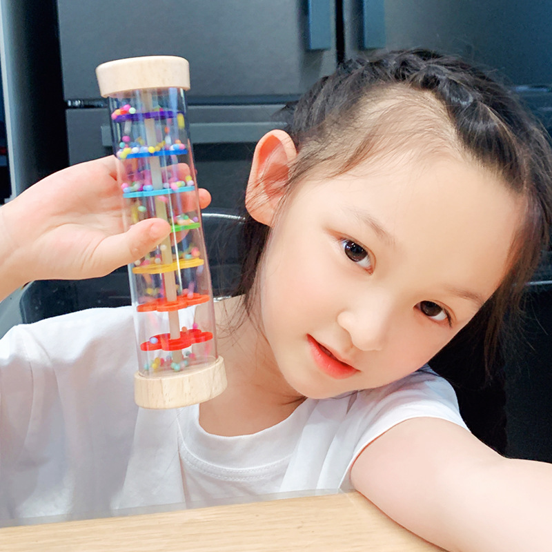 Tubo de sonido de madera para niños Orff música Iluminación instrumento musical Montessori rompecabezas educación temprana coordinación mano-ojo entrenamiento juguete