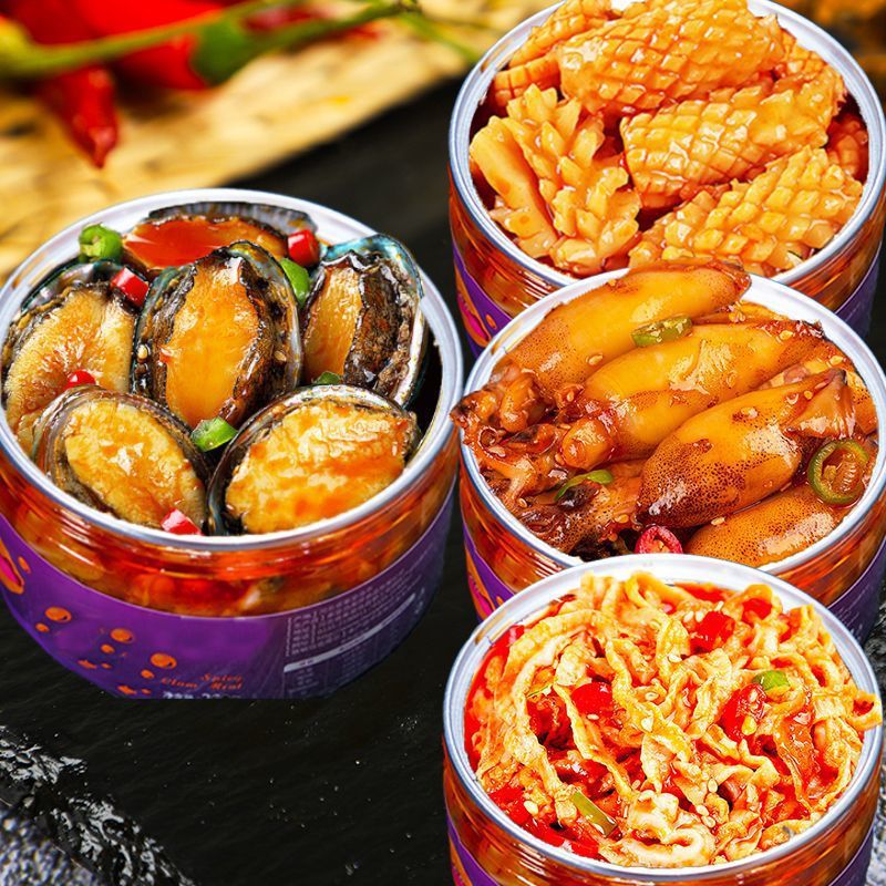 ❣[4캔] 전복과 바다토끼 + 쉘립 + 오징어 구매❣