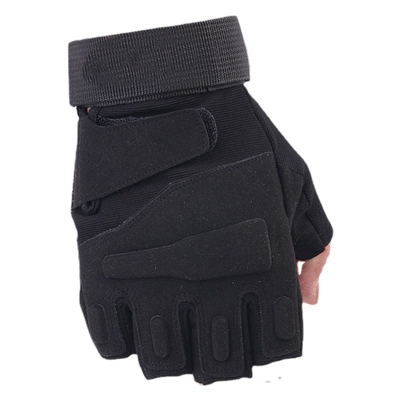 Guantes tácticos de equitación al aire libre hombres y mujeres deportes fitness campo CS rendimiento de la motocicleta rendimiento medio dedo guantes