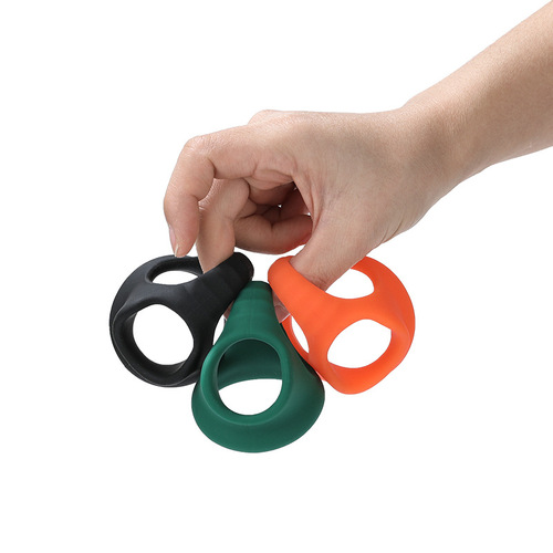 Cross-border non-vibration locking sperm ring sex toys for men silicone ring men's four-hole physical ring HA-822