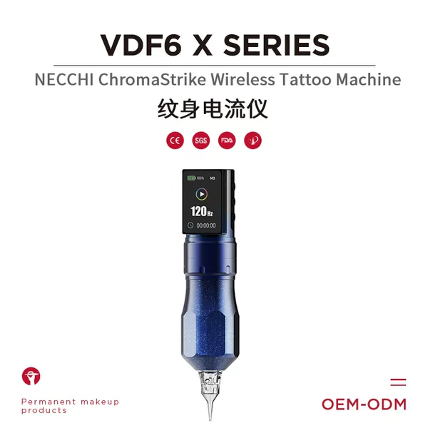 NuoJiao Customized Wireless Multi-Product Tattoo Machine, Professional Tattoo Current Meter, Line Drawing and Shading Multi-Mode All-in-One Machine Customization