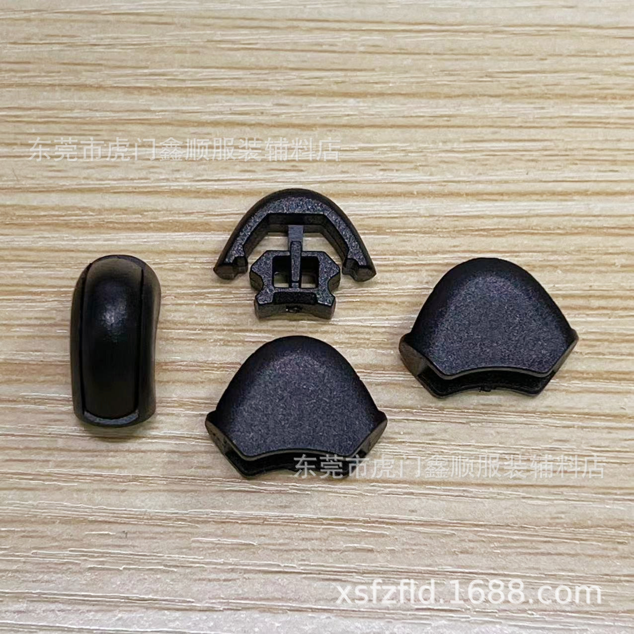厂家现货尼龙绳扣 塑胶拉尾扣 塑料尾夹扣心形夹扣绳子收尾扣吊钟