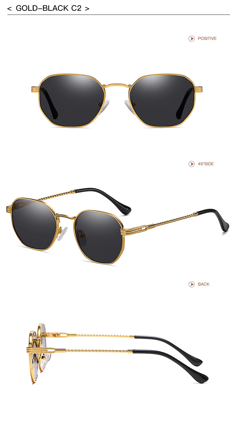 Estilo Clásico Ropa De Calle Color Sólido C.A. Protección UV400 Cuadrado Fotograma Completo Gafas De Sol Mujer display picture 13