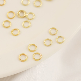 18k�~���𺸽�5mm�]��Ȧ�ֹ�����β�B�ӭh������Ȧdiy�����ɫ