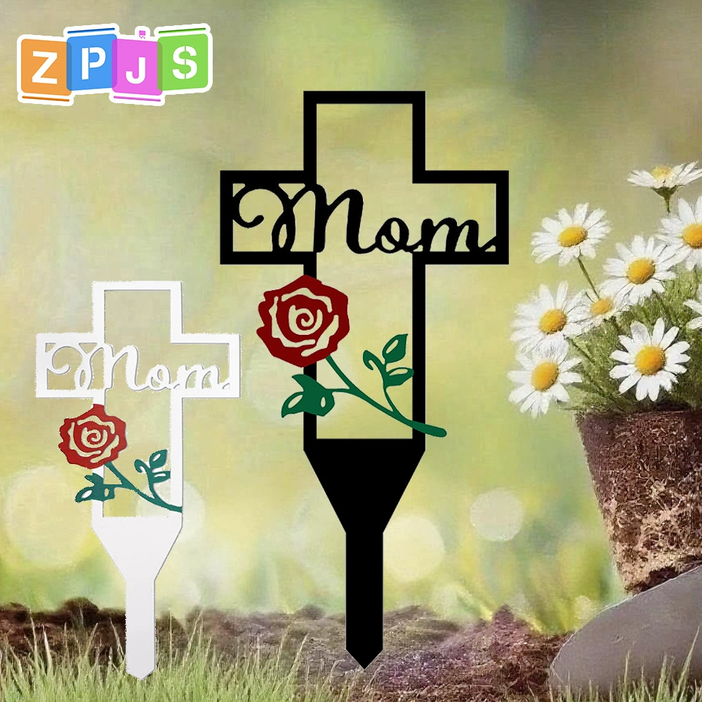 Крест мемориальная доска Лазерная резка металлическая табличка памятная табличка односторонняя печатная табличка кладбища