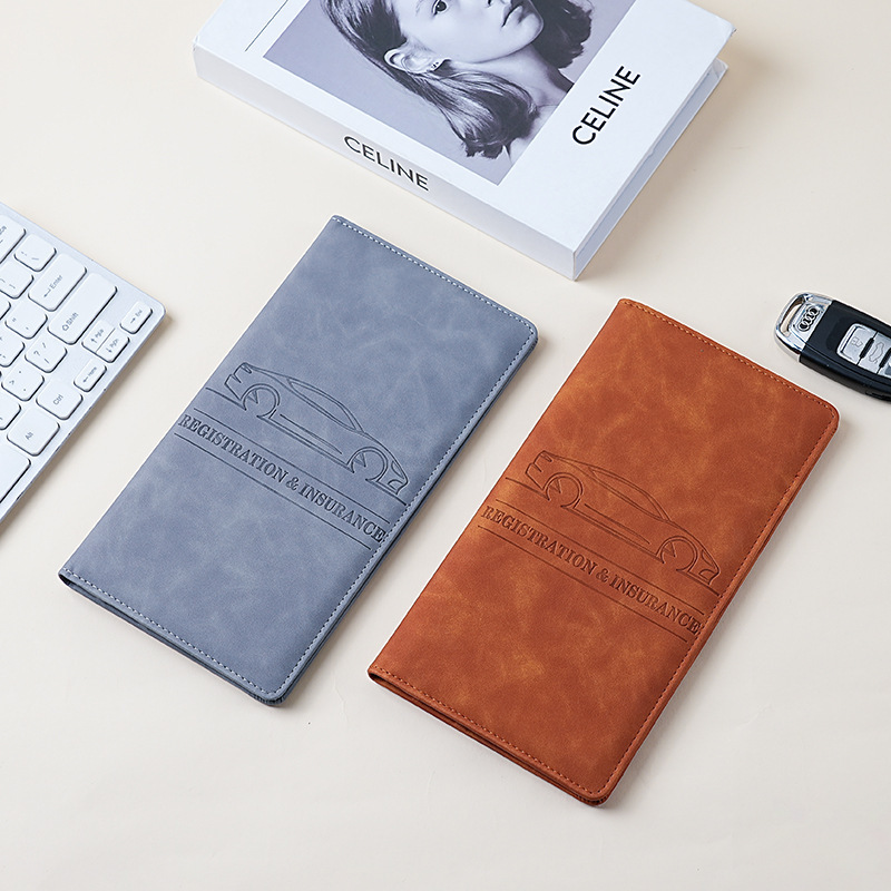Leather Auto Certificate Package Card Package Car Registration and…