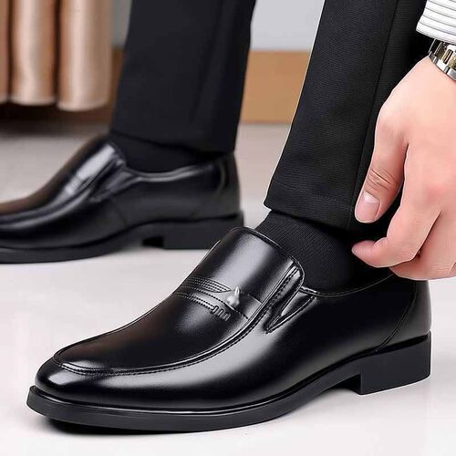 Men's Autumn Formal Leather Shoes, Versatile Men's Fashion Casual Leather Shoes, Middle-Aged and Elderly Father's Shoes