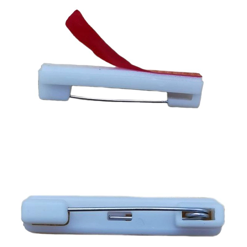 Клейкая белая пластиковая булавка может быть наклеена клейкой булавкой акриловой нагрудной брошью, значок, аксессуары, материал