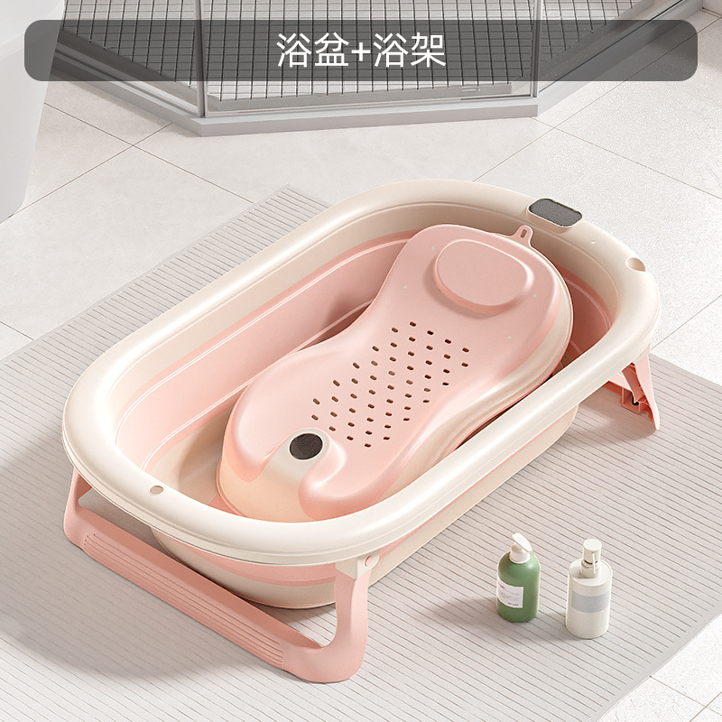 Bidé plegable para niños, balde de baño universal, suministros para bebés de gran tamaño, lavabo para bebés