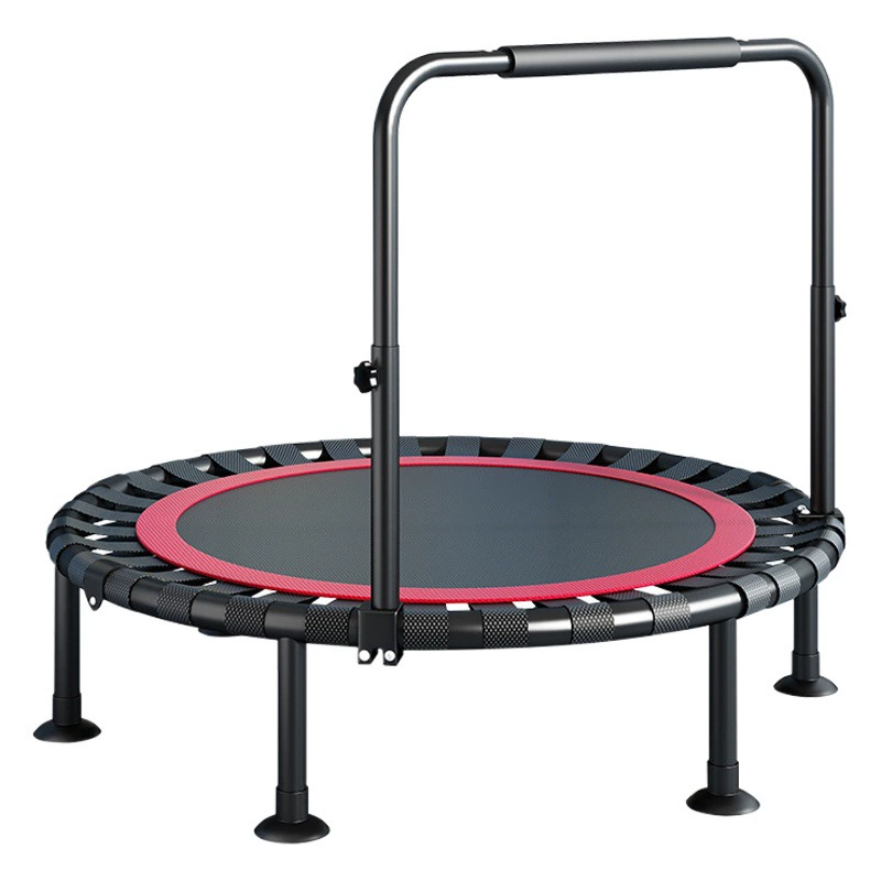 Батут Бытовая детская Крытая кровать для прыжков Детский Взрослый фитнес Складной батут Эластичный пояс Протирающая кровать