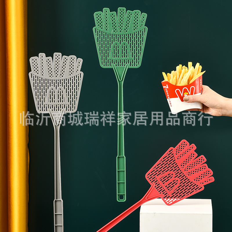 Happy Paipai new 8911 cartoon fly swatter creative swatter not bad, home manual mosquito swatter for killing flies swatter