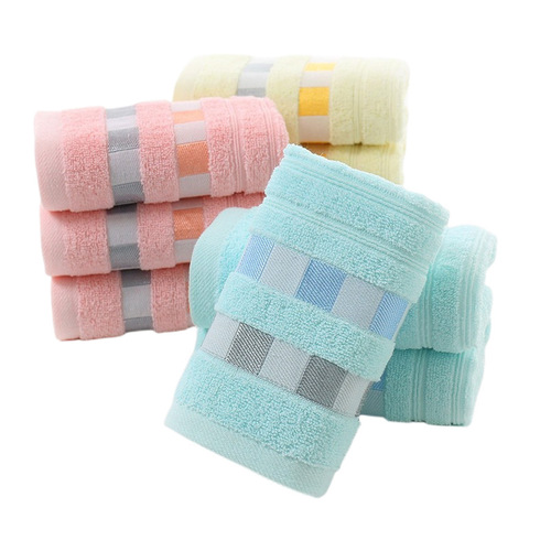 Plain square cotton face towel household soft absorbent adult bath towel labor protection advertising gift wholesale