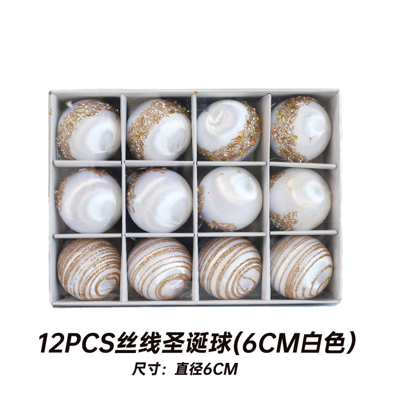 Bola de Navidad árbol de Navidad adornos de decoración colgante de bola de colores accesorios de material de Navidad DIY decoración de Navidad al por mayor