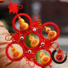 メーカー直販天然小瓢箪彫刻瓢箪工芸品五福臨門家庭装飾品瓢箪ストラップ