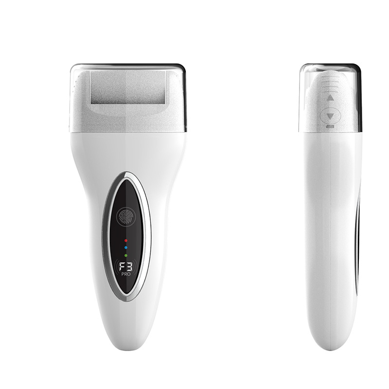 Râpe à pieds électrique rechargeable - Appareil à usage domestique pour éliminer les peaux mortes et les callosités - Dispositif de soin des pieds automatique_voghion.com