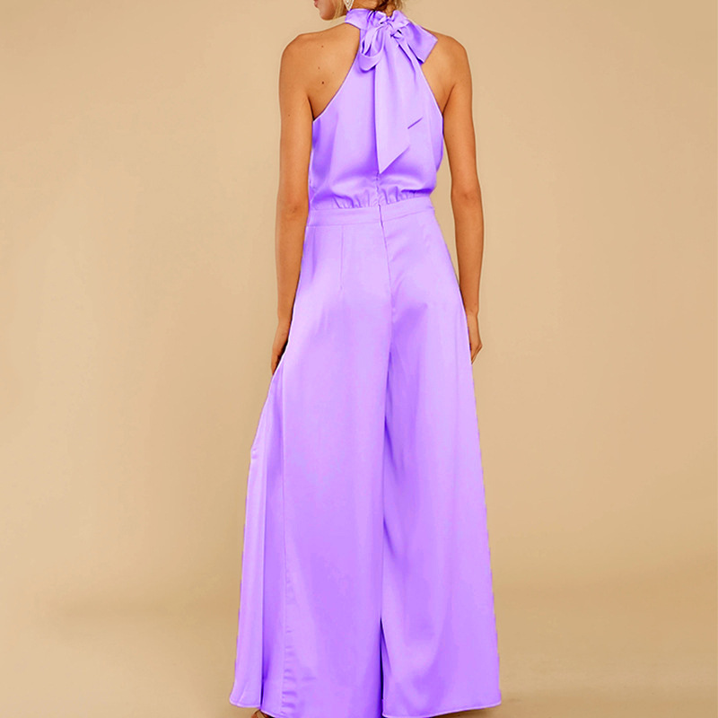 280g Weight Full Length Pants Length Polyester Fabric Type High Waist Waist Line Jumpsuits Pants Type Inelastic Elasticity Bodysuits Tops Type Daily Occasion Loose Fit Type Solid Color Pattern Summer Season Women's Gender Simple Style, Classic Style Style Women's Daily Bodysuits Simple Style Classic Style Solid Color Full Length Jumpsuits 13