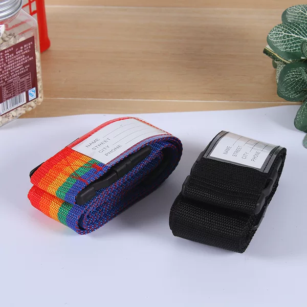 In stock suitcase strap plus fixed strap trolley case portable one-word luggage strap