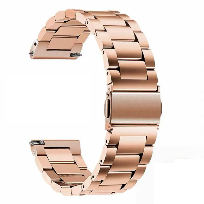 Adecuado para Honor Watch 4Pro Correa de metal Mirannis Anillo de retroceso magnético Tres correas sólidas de acero inoxidable